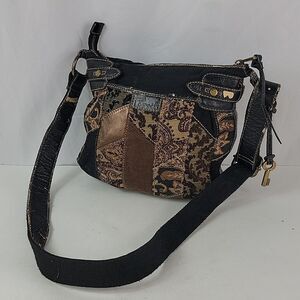 Vintage Fossil Print Women's Crossbody Bag